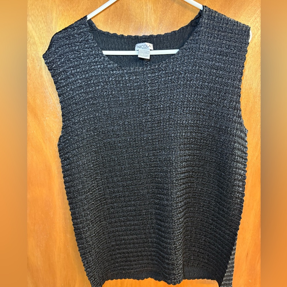 Vintage Tank Top Crinkle Fabric